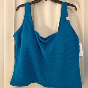 Square neck tankini